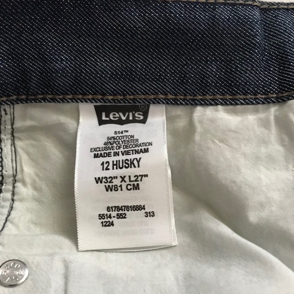 LEVI'S 514 Straight Leg Husky Slim Fit Jeans - Picture 5 of 6